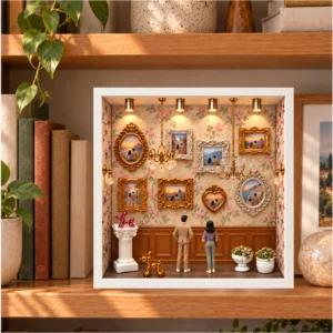 Összeállított Mini Múzeum Komfort szett személyre szabott miniatűr galériája